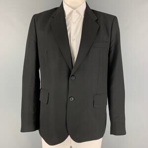 OUR LEGACY Size 44 Black Virgin Wool Notch Lapel Sport Coat